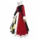 Alice In Wonderland Queen Of Hearts Cosplay Costume Dress 