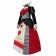 Alice In Wonderland Queen Of Hearts Cosplay Costume Red Queen Dress 