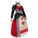 Alice In Wonderland Queen Of Hearts Cosplay Costume Red Queen Dress 