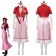 Final Fantasy VII 7 Aeris Aerith Gainsborough Pink Dress Outfit Costume
