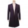 Doctor Who Cosplay Eleventh 11th Doctor Buttonless Purple Wool Frock Coat Costume