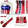 Female Halloween Jumpsuit Costume For Captain America Cosplay 