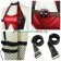 Female Halloween Jumpsuit Costume For Deadpool Cosplay 