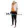 Male Monster Trainer Orange Costume For Pokemon GO Cosplay 