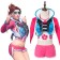 Overwatch D Va Dva Hana Song Cosplay Costume Waveracer Skin 