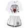 Stranger Things 4 Hellfire Club Cospaly Costume Crop Top Shorts Set