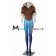 Tracer Lena Oxton Costume For Overwatch OW Cosplay Blue