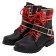 Twisted Wonderland Pomefiore Epel Felmier Black Red Boots Cosplay Shoes